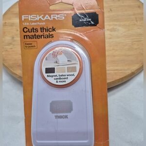 Fiskars Label Hole Punch New Old Stock